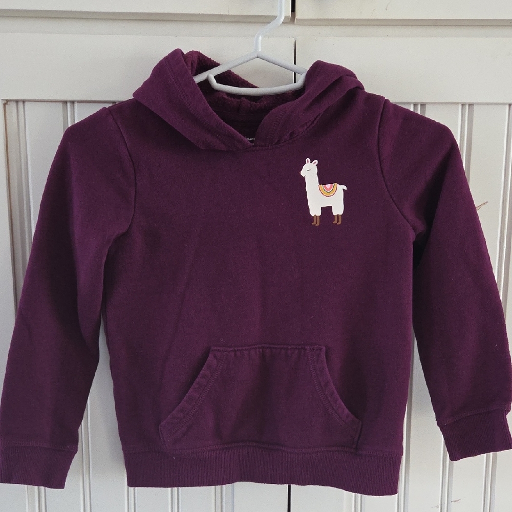 Jumping Beans Girls 5t Fleece Hooded Sweater
